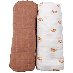 SAUTHON Sunlight - Lot de 2 draps housses coton bio