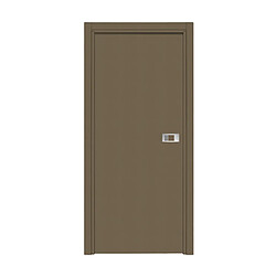 Reivilo Bloc-porte Miro avec poignée Exclusive grise, H.204 x l.63 cm, aspect cuir lichen