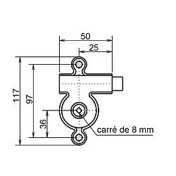 Serrure à appliquer
