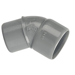 Wavin Coude PVC mâle/femelle - Gris Coude en PVC - Angle de 45° - Raccord mâle-femelle - Diamètre 32 mm