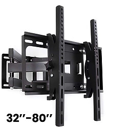 Avizar Support Mural Orientable et Extensible pour TV 32 à 80 pouces Charge 50 kg Noir pas cher