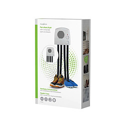 Nedis Séchoir à Chaussures 4 Paires 350W avec Tuyaux Rétractables Blanc / Noir pas cher