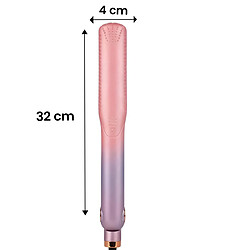 Acheter Avizar Lisseur et Boucleur 2-en-1 pour Cheveux Secs et Humides Ionique 40W Rose