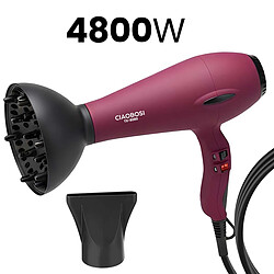 Avizar Sèche-Cheveux 4800W Fonction Air Chaud / Froid Réglable Violet pas cher