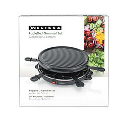 MELISSA Appareil Raclette / Gourmet Noir pas cher