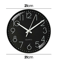 Acheter Avizar Horloge murale analogique - Noir
