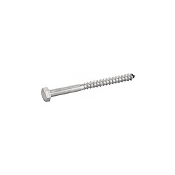 ACTON Vis à bois tête hexagonale inox A2 DIN 571 8x80 - Boîte de 100