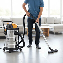 Avizar Aspirateur Eau et Poussière 30L 1500W avec Fonction Soufflerie Noir / Orange pas cher