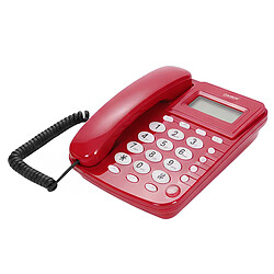 Avizar Téléphone Fixe Filaire Multifonction avec Écran LCD / Redial / Alarme Rouge
