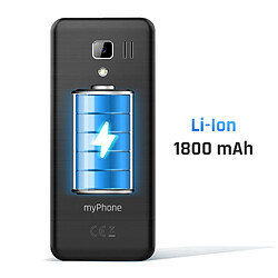 Acheter Myphone Téléphone Senior myPhone 3510?LTE avec un Grand Écran et Autonomie 7 Jours Noir
