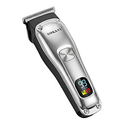 Sokany Tondeuse Sans Fil pour Cheveux Noir / Argent