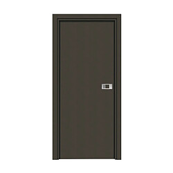 Reivilo Bloc-porte Miro avec poignée Exclusive grise, H.204 x l.63 cm, aspect cuir basalte