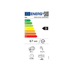 Acheter BEKO BDFS15030X - Inox brossé