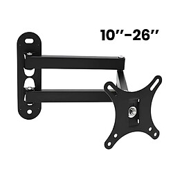 Avizar Support Mural Inclinable pour Téléviseur 10 à 26 pouces Charge Maximale 15 kg Noir pas cher