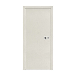 Reivilo Bloc-porte Miro avec poignée Exclusive grise, H.204 x l.63 cm, aspect textile perle