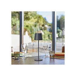 LUMISKY KELLY ROCK - Lampe de table LED sans fil grise
