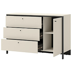 Avis Bestmobilier Kimi - commode 3 tiroirs et 1 porte - led inclus
