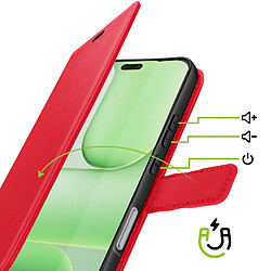 Avis Mayaxess Étui Portefeuille pour Honor 600 Lite avec Dragonne et Fonction Support Rouge