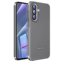 Samsung Coque pour Samsung Galaxy A57 en Silicone Lisse avec Rebords Surélevés Gris