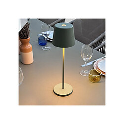 LUMISKY KELLY OLIVE - Lampe de table LED sans fil vert olive 38 cm pas cher