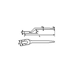 SAM OUTILLAGE Clé à fourche de monteur 32 mm - Acier forgé - 225 mm