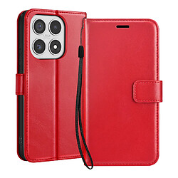 Mayaxess Étui Portefeuille pour Xiaomi 17 avec Dragonne et Fonction Support Rouge