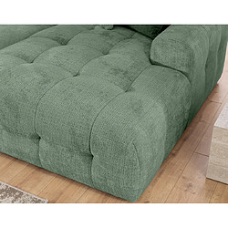 Bestmobilier Diane - Canapé panoramique en U 6 places en velours texturé pas cher