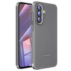 Samsung Coque pour Samsung Galaxy A37 en Silicone Lisse avec Rebords Surélevés Gris