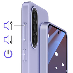 Avis Samsung Coque pour Samsung Galaxy A37 en Silicone Lisse avec Rebords Surélevés Lavande