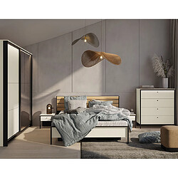 Bestmobilier Kimi - lit coffre - 160x200 cm - sommier et port USB inclus