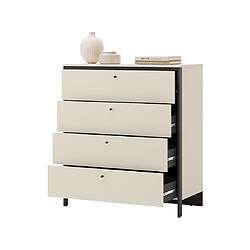 Bestmobilier Kimi - commode 4 tiroirs - led inclus pas cher