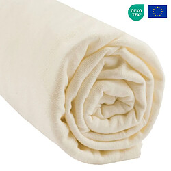 EASY DORT Drap housse 90x190 / 90x200 cm 100% Coton Bio pour lit une place