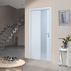 Reivilo Bloc-porte Enzo, H.204 x l.73 cm, aspect chêne blanc