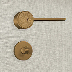 Poignée de porte design à condamnation finition aspect bronze Gulia - KATCHMEE