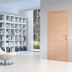 Reivilo Bloc-porte Casoar, H.204 x l.93 cm, aspect chêne clair