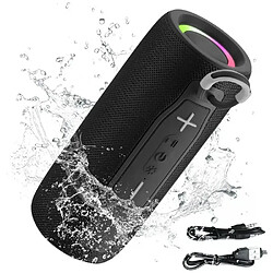 Enceinte BT Portable 1200mAh IP67 Étanche 360° Stéréo Sans Fil USB/AUX/TF pour Randonnée
