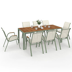 Idmarket Salon de jardin NOUMEA 8 PL.