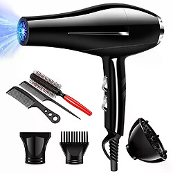 Sèche-cheveux 3000W moteur AC puissant 3 températures ioniseur silencieux