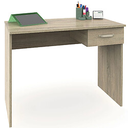 Bureau, Table Informatique, 75x90x50cm, 1 Tiroir, Poste de Travail, Chambre Prakt Briebe