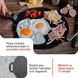 Avis Victoria Plaque à Griller en Fonte, Induction pour Pizza, Budare 38cm pour Barbecue, Four 34573 Vict