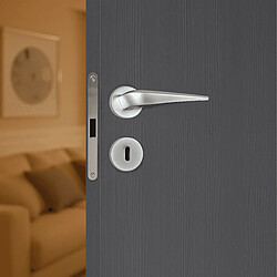 Avis Poignée de porte design à clé finition aspect chrome mat Alissia - KATCHMEE