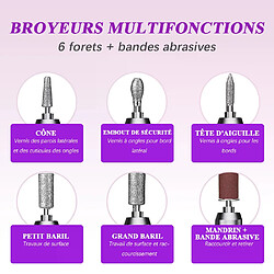 Acheter Ponceuse ongles pro 35000RPM 2400mAh rechargeable LED 62 embouts