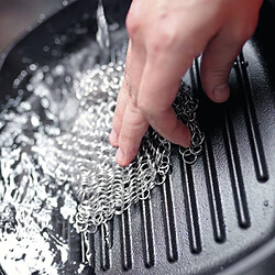 Acheter Nettoyeur de Fonte en Acier Inoxydable Récureur en Cotte de Mailles 32210 Victoria