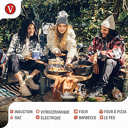 Acheter Victoria Plaque à Griller en Fonte, Induction pour Pizza, Budare 38cm pour Barbecue, Four 34573 Vict