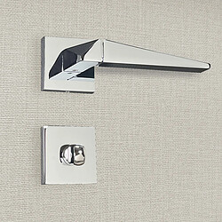 Poignée de porte design à condamnation finition aspect chrome brillant Tamara - KATCHMEE