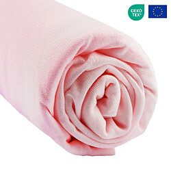 EASY DORT Drap housse 140x190 / 140x200 cm Bambou lit deux places - Rose