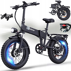 Vélo Électrique Ridstar H20PRO Double Moteur 2000W 23Ah Batterie Amovible Autonomie 120km