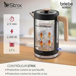 Acheter Briebe Nordic Set Machine à Café 20 Bars, Grille-Pain 2 Tranches, Bouilloire Électrique SKT1209BLK