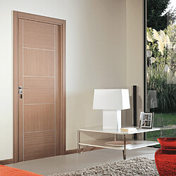 Reivilo Bloc-porte Casoar, H.204 x l.83 cm, aspect chêne gris