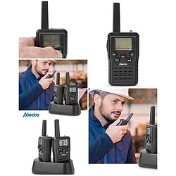 Ensemble talkie-walkie - ALECTO - 2 combinés - Portée 10 km - 8 canaux - Recharge USB-C